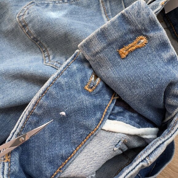 Anthropologie The Colette Crop Wide-Leg Jeans Palms Wash 29 - Picture 9 of 12